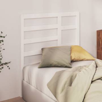 Stylish White Bed Headboard - Solid Pine | HipoMarket