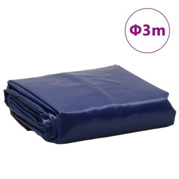 Tarpaulin Blue Ø 3 m 650 g/m² - Heavy-Duty Garden Cover