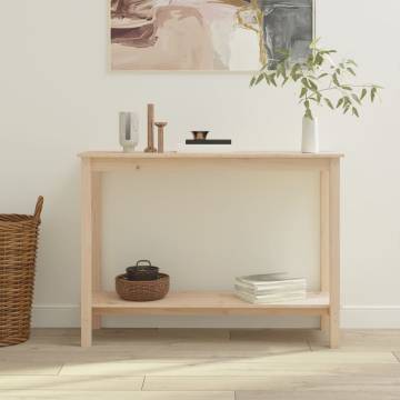 Stylish Solid Wood Console Table - 110x40x80 cm