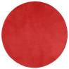 OVIEDO Red Short Pile Rug Ø 240 cm - Soft & Durable | HipoMarket