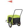 Pet Bike Trailer - Green & Black with Oxford Fabric & Iron