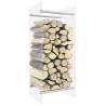 Firewood Rack Transparent 40x35x100 cm Tempered Glass Colour transparent Size 40 x 35 x 100 cm 