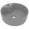 Luxury Matt Light Grey Ceramic Wash Basin 36x13 cm - Hipomarket