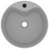 Luxury Matt Light Grey Ceramic Wash Basin 36x13 cm - Hipomarket