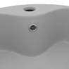 Luxury Matt Light Grey Ceramic Wash Basin 36x13 cm - Hipomarket