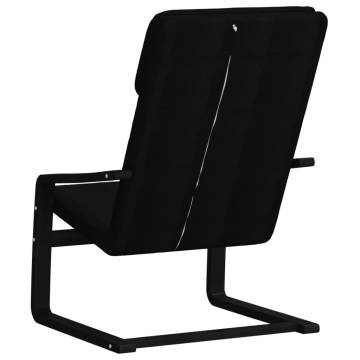 Relaxing Chair Black Fabric - Stylish Comfy Armchair | HipoMarket