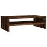 Monitor Stand Smoked Oak - 42x24x13 cm | Hipomarket