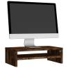 Monitor Stand Smoked Oak - 42x24x13 cm | Hipomarket