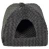 Jack and Vanilla Softy Pet Igloo - Rosette Grey - 50x50x50 cm