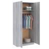 Grey Sonoma Wardrobe | 90x50x200 cm | Chic Storage Solution