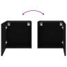 TV Wall Cabinets 2 pcs Black - Space-Saving Solution