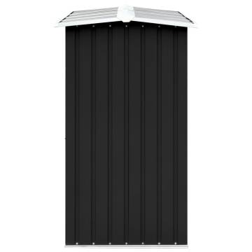 Garden Log Storage Shed - Galvanised Steel Anthracite 330x92x153