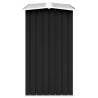 Garden Log Storage Shed - Galvanised Steel Anthracite 330x92x153