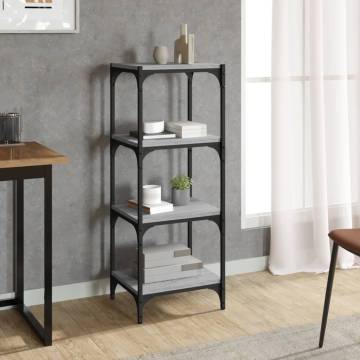 Book Cabinet Grey Sonoma - Stylish Storage Solution