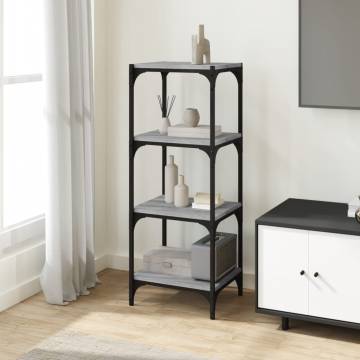 Book Cabinet Grey Sonoma - Stylish Storage Solution