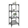 Book Cabinet Grey Sonoma - Stylish Storage Solution