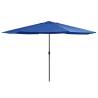 Outdoor Parasol with Metal Pole 400 cm Azure Blue Colour azure blue Quantity in Package 1 