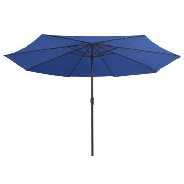 Outdoor Parasol with Metal Pole 400 cm - Azure Blue | HiPo Market