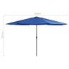 Outdoor Parasol with Metal Pole 400 cm - Azure Blue | HiPo Market