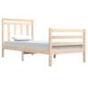 Solid Wood Bed Frame 90x200 cm - Classic Pine Design