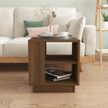 Modern Brown Oak Coffee Table - 40x40x43 cm | HipoMarket