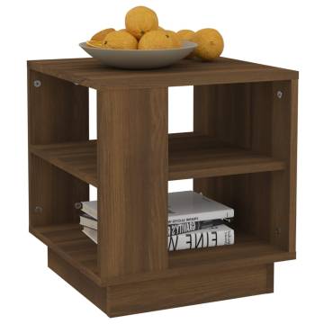 Modern Brown Oak Coffee Table - 40x40x43 cm | HipoMarket