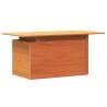 Garden Table Wax Brown - Solid Pine Wood | HipoMarket