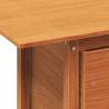 Garden Table Wax Brown - Solid Pine Wood | HipoMarket