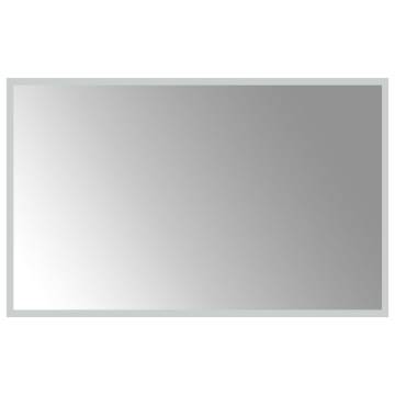 Stylish LED Bathroom Mirror 50x80 cm - Waterproof & Convenient