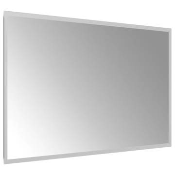 Stylish LED Bathroom Mirror 50x80 cm - Waterproof & Convenient