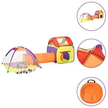 Multicolour Children Play Tent with 250 Balls | Hipomarket UK