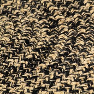 Handmade Jute Rug 240 cm - Black & Brown | HipoMarket