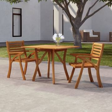 Solid Acacia Garden Table 85x85x75 cm - Durable & Elegant