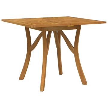 Solid Acacia Garden Table 85x85x75 cm - Durable & Elegant