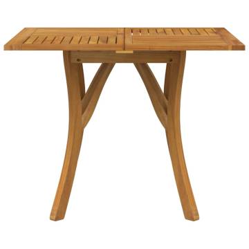 Solid Acacia Garden Table 85x85x75 cm - Durable & Elegant