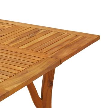 Solid Acacia Garden Table 85x85x75 cm - Durable & Elegant