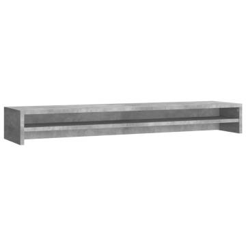 Concrete Grey Monitor Stand - Ergonomic & Stylish Design