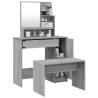 Elegant Grey Sonoma Dressing Table Set - Perfect for Any Bedroom