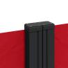 Retractable Side Awning Red 140x1200 cm - Stylish Shade Solution