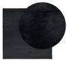 Rug OVIEDO Short Pile Black 160x160 cm - Comfort & Style