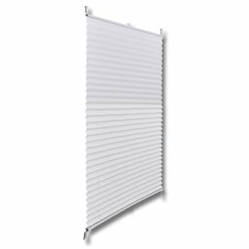 Plisse Blind 60x125cm - White Pleated Blind for Every Room