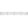 Wire Mesh Fence with Spike Anchors - Anthracite 0.8x10m