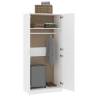 Stylish White 90x52x200 cm Wardrobe - Engineered Wood