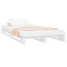 Pallet Bed White 90x190 cm Single Solid Wood Pine - HipoMarket