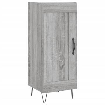 Stylish Highboard Grey Sonoma - Engineered Wood | HipoMarket