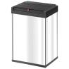 Hailo Waste Bin Big-Box Swing Size L 35 L Stainless Steel 0840-111 Colour silver and black Capacity 35 l Number of bins 1 