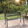 Garden Bench 125 cm Steel Black - Stylish & Durable