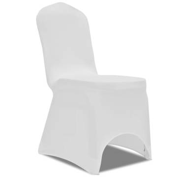 100 pcs Stretch Chair Covers - White | Enhance Your Events