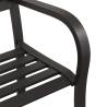 Garden Bench 125 cm Steel Black - Stylish & Durable