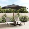 Garden Parasol with Wooden Pole Anthracite 300x300x273 cm Colour anthracite 